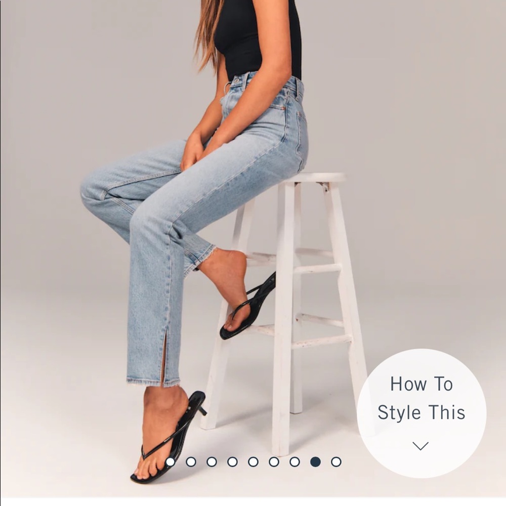 Abercrombie and Fitch 90s high rise jeans